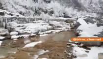 چشم اندازهای برفی و آبشارهای یخ زده در چین