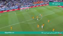 گل اول آرژانتین به هلند (ناهوئل مولینا) جام جهانی 2022 قطر