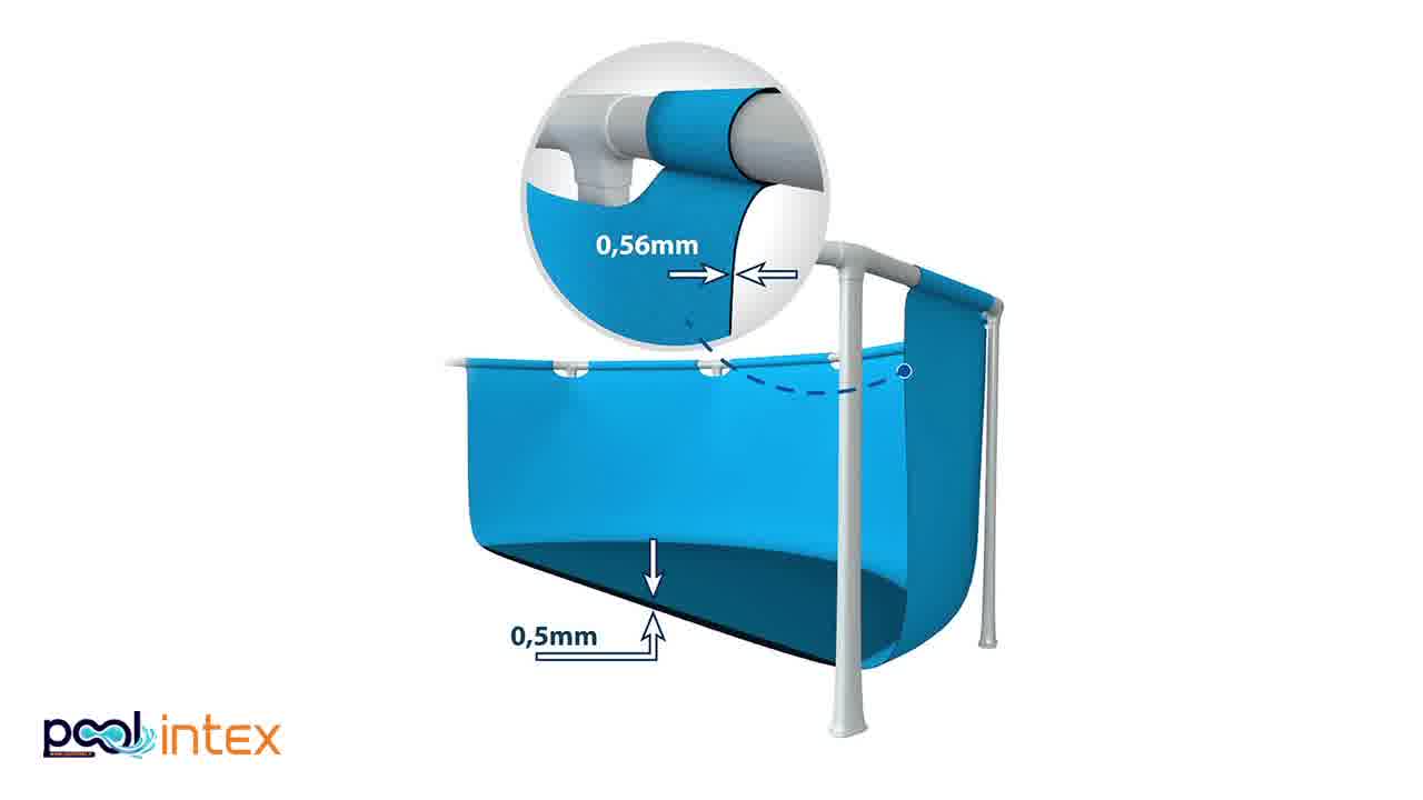 استخر پیش ساخته 3 متر در 2 متر اینتکس