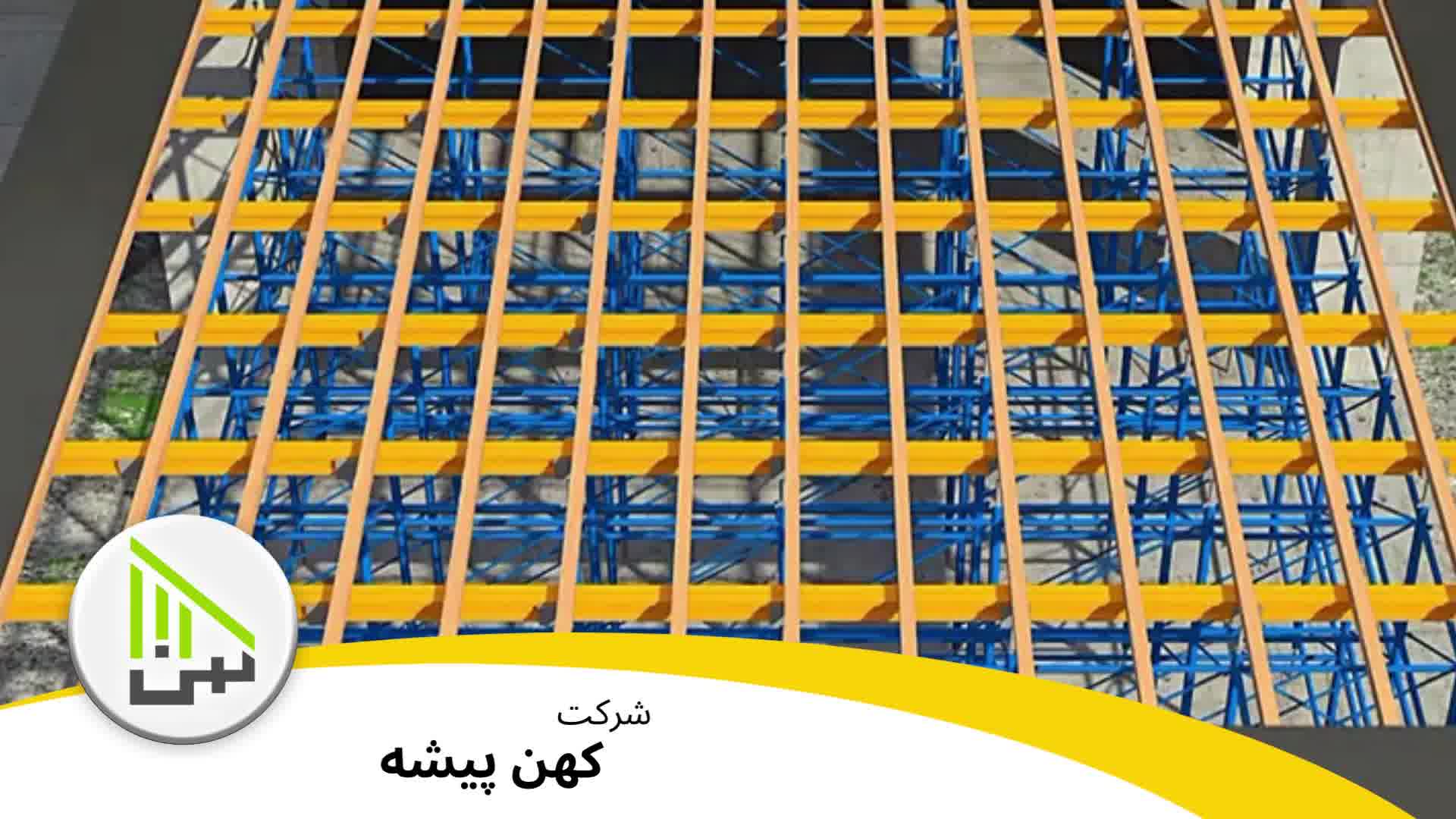 انیمیشن مراحل اجرای سقف وافل